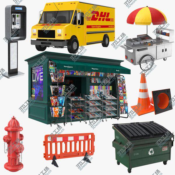 images/goods_img/20210312/3D model Large Street Elements Collection/1.jpg